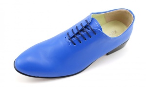 OFERTA marimea 39, 40, 42, 43 - Pantofi barbati office, eleganti din piele naturala ENZO BLUE, LMOD1BLU - Img 3