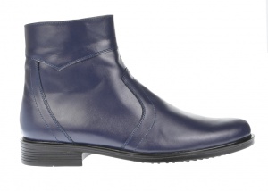 Oferta marimea 39, 40 - Ghete barbati office, elegante din piele naturala, cu fermoar, Bleumarin - LGB99BLM - Img 4