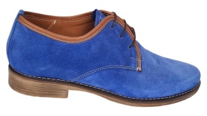 Oferta Marimea 39 Pantofi barbati casual din piele naturala intoarsa Albastru LPRAMFBLUE - Img 4