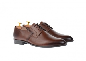 OFERTA MARIMEA 39 - Pantofi barbati eleganti din piele naturala maro, LROSETYM - Img 2