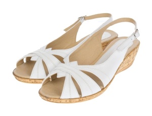 OFERTA MARIMEA 39 - Sandale dama, din piele naturala, alb, cu platforma de 4cm - LS52A - Img 2