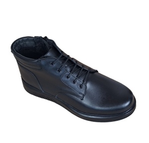 Oferta Marimea 43 Ghete barbati din piele naturala imblanite culoare neagra LGSSPORT23N - Img 2