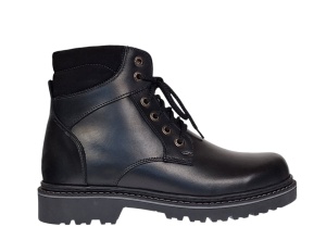 Oferta marimea 44 Bocanci barbati din piele naturala imblaniti, model iarna KLAUS LBOC330NV - Img 4