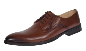 Oferta marimea 44 - Pantofi eleganti pentru barbati, piele naturala maro - 996M - Img 10