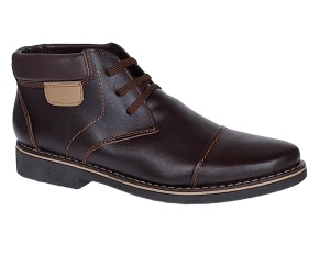 Oferta marinea 40 Ghete barbati casual din piele naturala Maro ALDOM