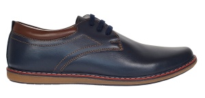 Oferta Pantofi barbati din piele naturala bleumarin 338BLM - Img 6