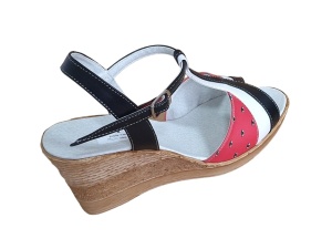 Oferta Sandale dama din piele naturala, cu platforme de 7 cm - LS61NAR Marimea 35 - Img 6