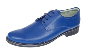 Pantofi barbati casual din piele naturala, Albastru 859AL - Img 7