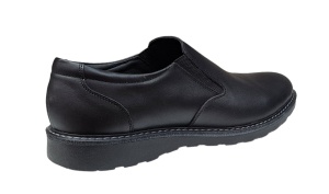 Pantofi barbati casual din piele naturala Army Negru CORSAEN - Img 7