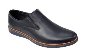 Pantofi barbati casual din piele naturala bleumarin 330EBLM