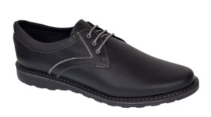 Pantofi barbati casual din piele naturala - Corsa Negru Siret - Img 2