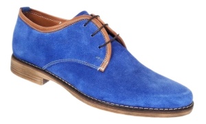 Pantofi barbati casual din piele naturala intoarsa Albastru PRAMFBLUE - Img 2