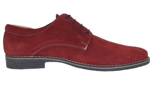 Pantofi barbati casual din piele naturala intoarsa bordeaux PAVELV - Img 5