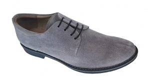 Pantofi barbati casual din piele naturala intoarsa gri - Marimea 39 - Img 2
