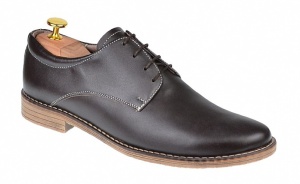 Pantofi barbati casual, din piele naturala maro PAMBOX