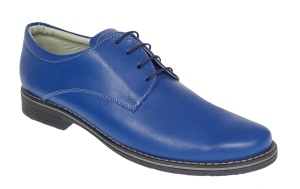 Pantofi barbati casual din piele naturala - Model Albastru P80 - Img 4