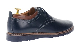 Pantofi barbati casual din piele naturala - Model bleumarin L330BLM - Img 2