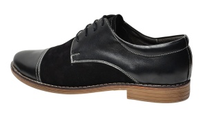 Pantofi barbati casual din piele naturala - Model Mario 1 Negru - Img 2