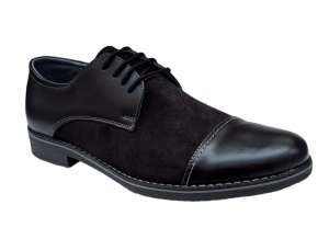 Pantofi barbati casual din piele naturala - Model Negru 101LSN