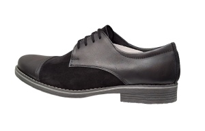 Pantofi barbati casual din piele naturala, Negru - 858NN - Img 5