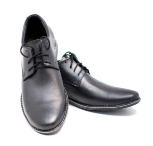 Pantofi barbati casual din piele naturala, Negru, EZELBOXNSIRET - Img 2