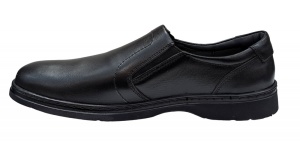 Pantofi barbati casual din piele naturala pe calapod lat PH350ELN - Img 4