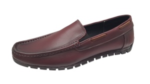 Pantofi barbati casual din piele naturala Visiniu GKR13VIS - Img 6