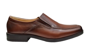 Pantofi barbati casual maro din piele naturala fara siret GKR48M - Img 3