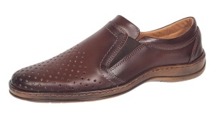 Pantofi barbati casual perforati din piele naturala Maro - GKR03M - Img 6