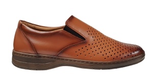 Pantofi barbati casual perforati din piele naturala Maro - RSY503M - Img 2