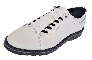 Pantofi barbati casual sport din piele naturala Marko Alb ASEA - Img 3