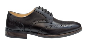 Pantofi barbati Derby Wingtip Brogue din piele naturala 993N - Img 3