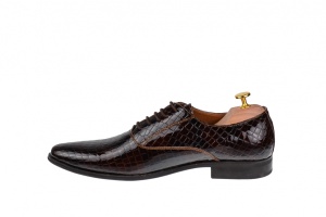 Pantofi barbati din piele naturala croco Maro Ciucaleti Top Shoes - Img 5