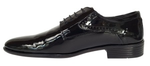 Pantofi barbati eleganti din piele naturala – Negru Lac Marimea 39, 40 - Img 2