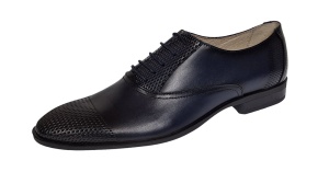 Pantofi barbati eleganti din piele naturala bleumarin, Lux Class - 724BLM - Img 4