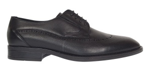 Pantofi barbati eleganti din piele naturala - Model Office Negru 708 - Img 3