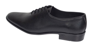 Pantofi barbati eleganti din piele naturala - Model Office Negru Matritat GKR35NPF - Img 3