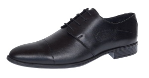 Pantofi barbati eleganti din piele naturala Negru 588N - Img 2