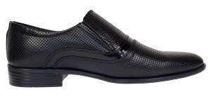 Pantofi barbati eleganti din piele naturala Negru GKR1PFN - Img 9