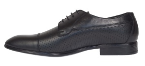 Pantofi barbati eleganti din piele naturala Negru Lucas 709NEGRU - Img 3