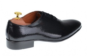 Pantofi barbati office, eleganti din piele naturala lac, ELION MATEO 026NLAC - Img 2
