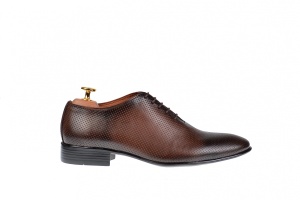 Pantofi barbati office, eleganti din piele naturala maro, ELION MATEO 026M - Img 3