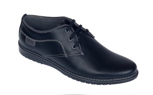 Pantofi barbati sport casual din piele naturala Ten Negru TENSN - Img 7