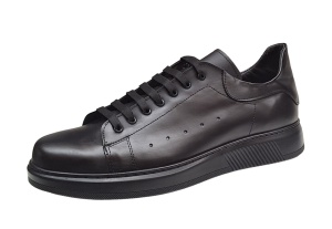 Pantofi casual barbati din piele naturala - Black Combat BKT2N - Img 4