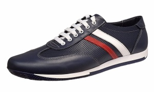 Pantofi casual barbati din piele naturala Bleumarin 102BLU - Img 5