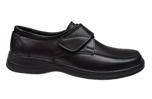 Pantofi casual barbati din piele naturala Calapod Lat GKR09N Negru - Img 3
