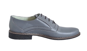 Pantofi casual barbati din piele naturala P37 Gri - Img 3