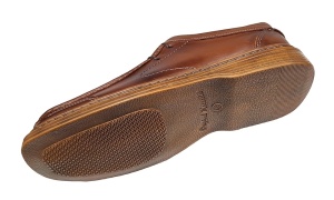 Pantofi casual barbati din piele naturala pe calapod lat - Maro GKR11M - Img 5