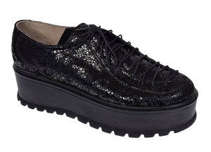 Pantofi dama casual cu platforme de 5 cm - Model Negru TCC4N - Img 9