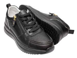 Pantofi dama casual din piele naturala - Abha Negru Marimea 38 - Img 3